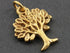 24K Gold Vermeil Over Sterling Silver Tree Charm  -- VM/CH4/CR35